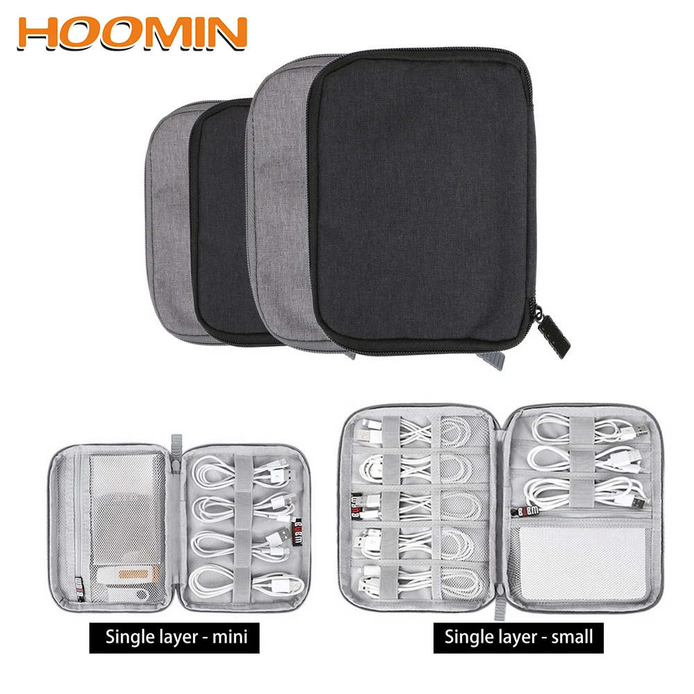 Digital Storage Bag USB Data Cable Organizer Earphone Wire Bag Pen Power Bank Travel Kit Case Pouch Electronics Accessories