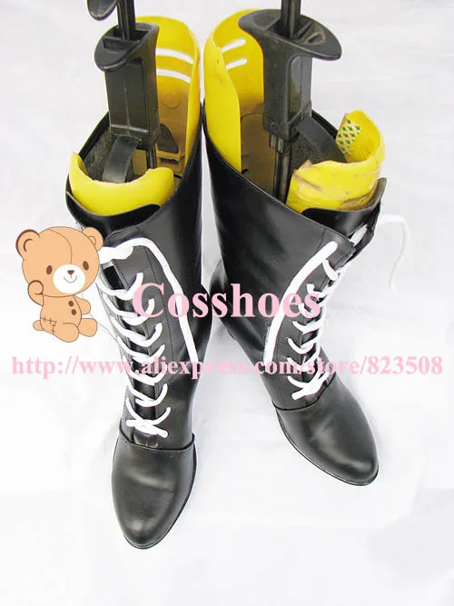 Custom Made Lange Zwart Ciel Schoenen Laarzen Van Black Butler Kuroshitsuji Cosplay