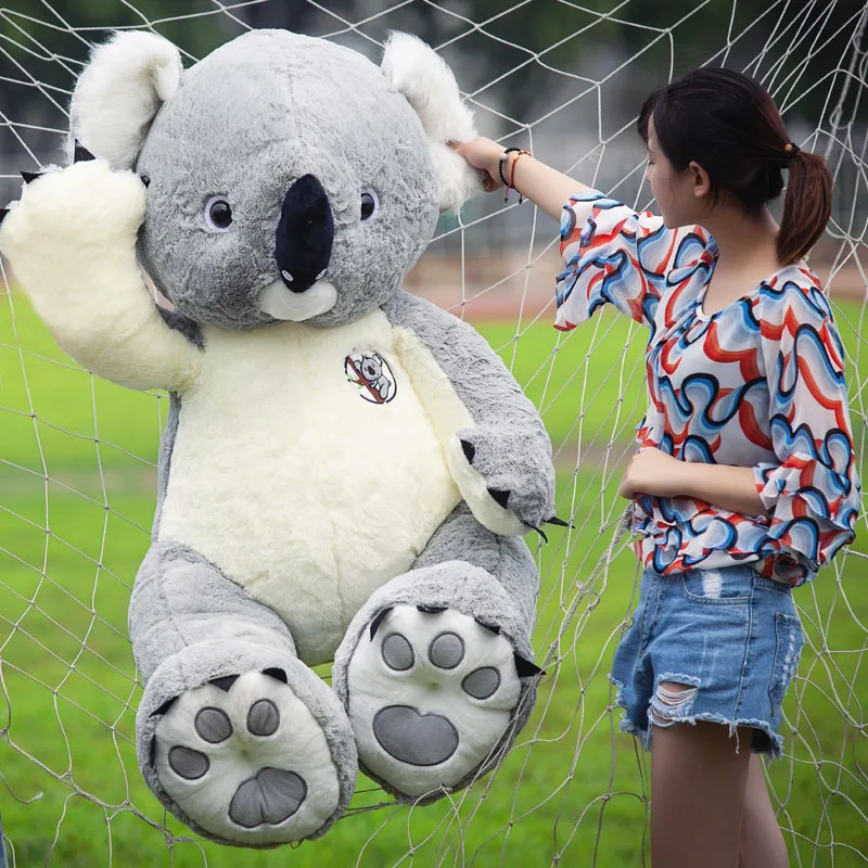 Dorimytrader Jumbo Plush Animal Koala Toy Large Stuffed Cartoon Koalas Doll Christmas Gift Decoration 55inch 140cm