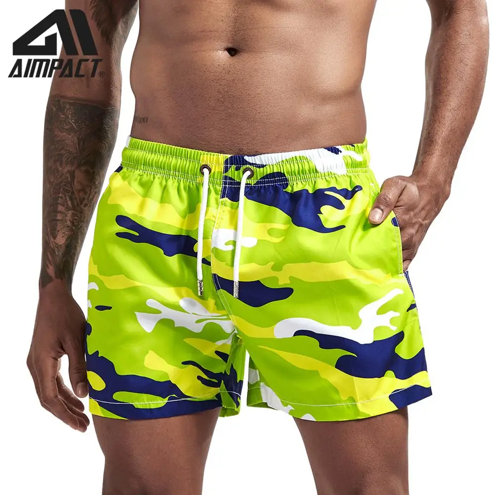 

Aimpact Fast Dry Board Shorts for Men Summer Holiday Beach Surfing Swimming Trunks Male Running Jogging Workout Shorts AM2166