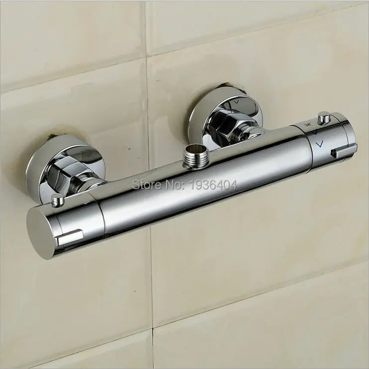 Thermostatic shower faucet Bathroom Wall Mounted thermostatic shower mixing valve Dual Handle Polished torneira de parede TR510