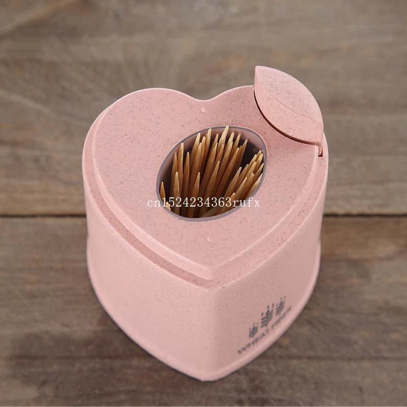 50 pcs Automatic Toothpick Box Holder Hand Press Toothpick Box Toothpicks Storage Box Jar Pressing Type Table Dispenser