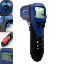 Digital Tachometer LCD Display Non Contact 2.5-99999RPM Laser Speed Tester Device Tach Meter Built-in Lithium Battery