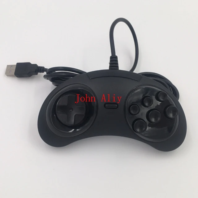 Hot sale Gamepad USB Game Controller Wired 6 Buttons Joypad for SEGA Genesis/MD2 Y1301/ PC /MAC Mega Drive Gaming Joystick Holde