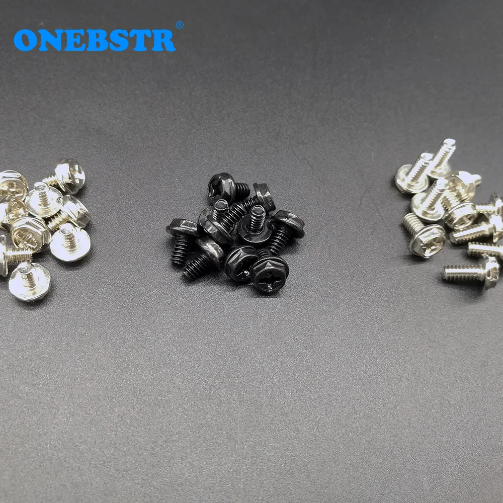 10Pcs/lot #6-32*5 6 8 Computer Case Screws Hexagon With Gasket Desktop Power Supply Screws 3.5 Coarse Tooth