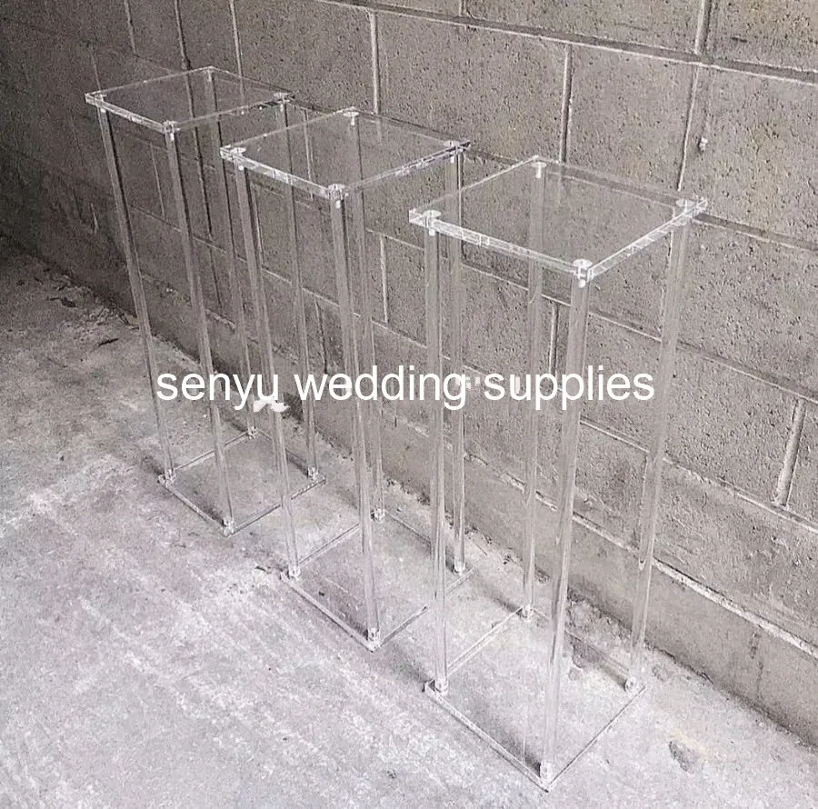 10pcs/lot acrylic crystal wedding centerpieces party  ceremony lead road,tall wedding flower holder  senyu0416