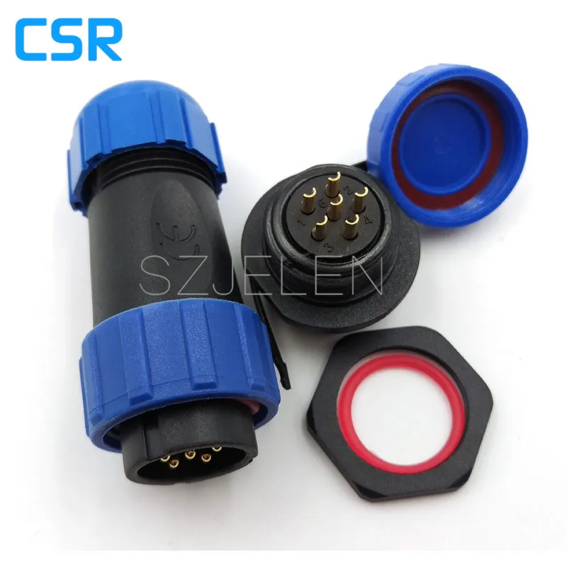 SP2110/P6-S6, 6 Pin Ip68 Waterproof Connector, Automotive Sealing Connector, Board To Wire Connectors 6 Pin Plug Socket