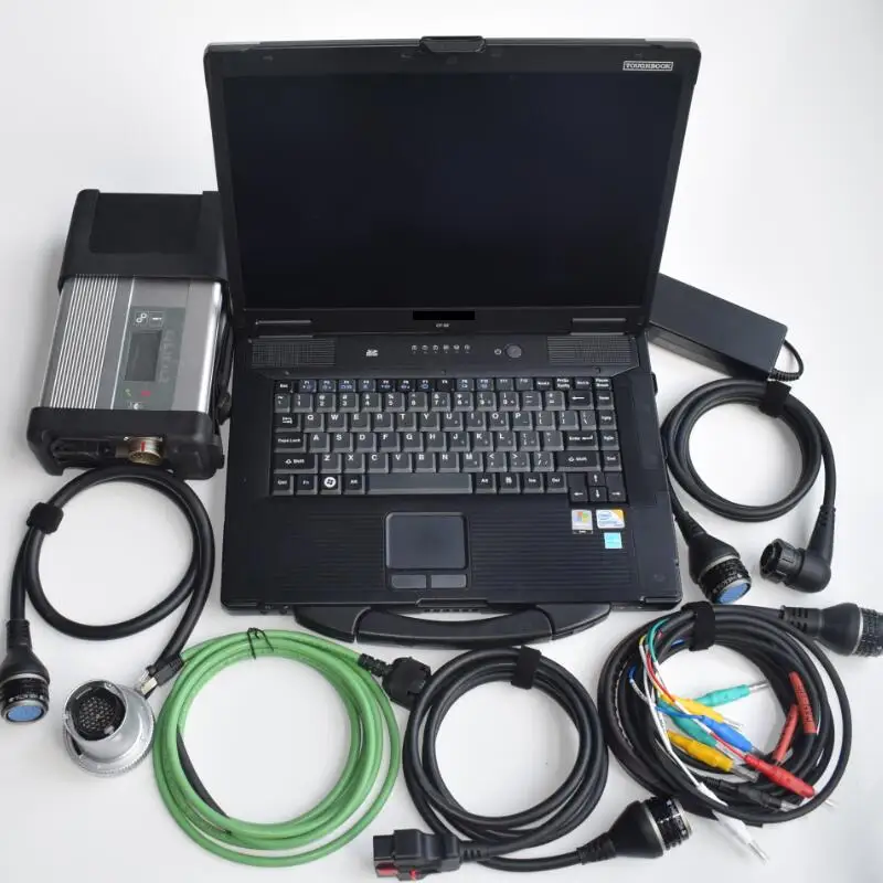 new mb star diagnostic tool mb sd c5 with laptop cf-53 toughbook i5cpu installed with 2024v ssd software for mb star c5