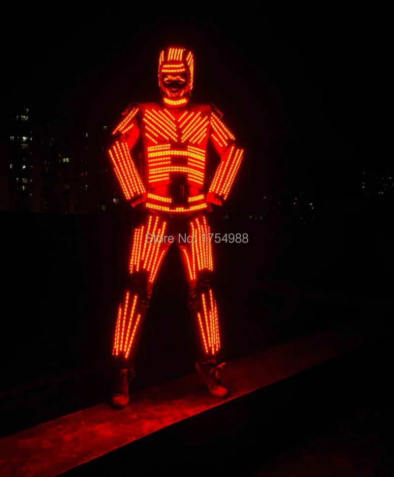 

Event Party Supplies led light up Robot dance wear Led stage clothes luminous costume robot suits led clothing light suits