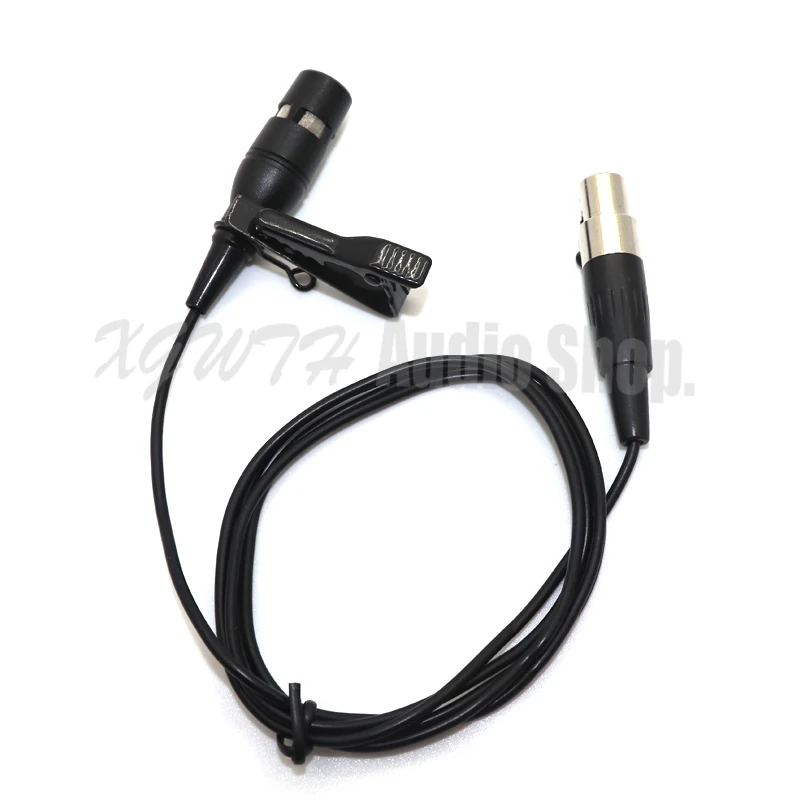 Micrófono condensador hipercardioide con Clip de corbata de solapa Lavalier para transmisor inalámbrico Body-Pack AKG Mini XLR de 3 pines TA3F