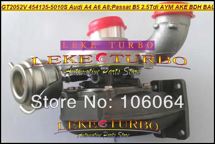 Free Ship GT2052V 454135-5010S 059145701D Turbocharger For Audi A4 A6 A8 For Volkswagen Passat B5;Skoda Superb I 2.5 AYM/AKE/BDH