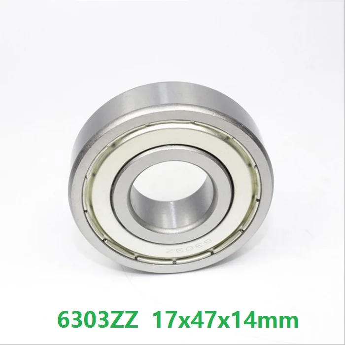 10pcs/lot 6303ZZ 6303-2Z 6303 ZZ Z 17*47*14mm Deep Groove Ball Bearings 17x47x14mm 6303Z