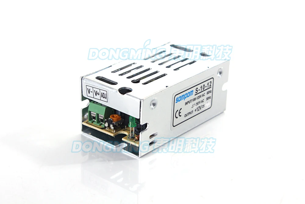 

10pcs wholesale 12V DC switching power supply 10W 1A LED Driver Adapter LightingTransformer Switch 3528/5050 IP25 non-waterproof