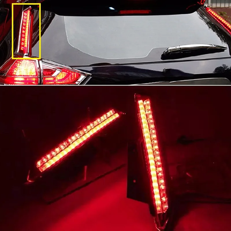 Rear High addtional Brake Lights fit for Kia X-TRAIL xtrail X TRAIL 2014 2015 2016 Turn signal brake lights lamps