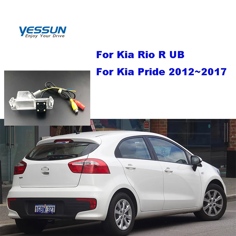 Telecamera retrovisore per Kia Rio R UB Kia Pride 2012 ~ 2014 2015 2016 2017 telecamera posteriore CCD telecamera targa di parcheggio