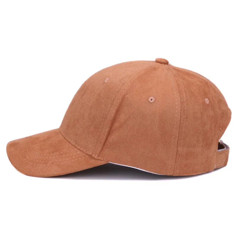 Plain Suede baseball caps with no embroidered casual dad hat strap back outdoor blank sport cap and hat for men and women