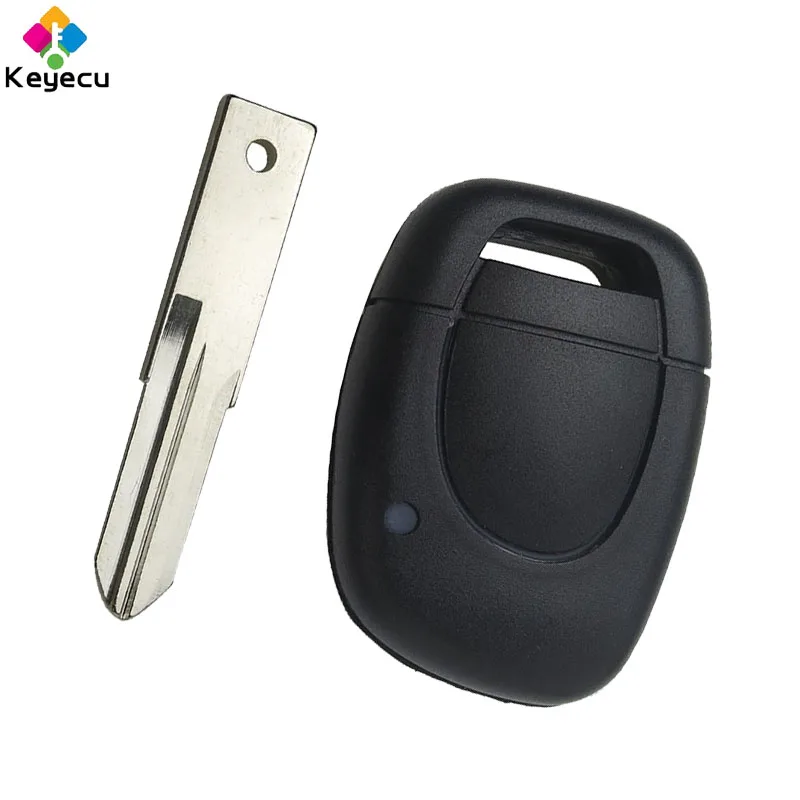 

Сменный дистанционный автомобильный брелок KEYECU, 1 кнопка, 433 МГц, чип PCF7946 ID46 для Renault Twingo Clio Kangoo Master NE73/VAC102, лезвие