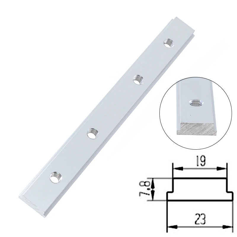 Стандартный Алюминиевый торцовочный слайдер 100/200/300/450 мм Т-образный паз для Торцовочной Пилы