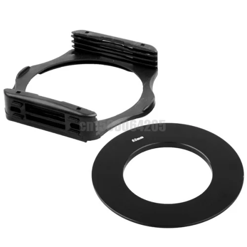 Adaptador de anillo 4 en 1 de 49/52/55/58/62/67/72/77/82MM + 2 unidades de filtro cuadrado completo marrón/naranja + soporte de filtro Serie f Cokin P