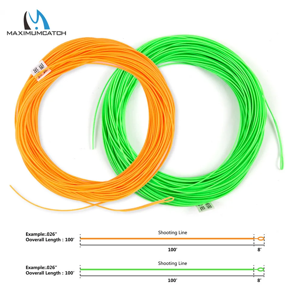 Maximumcatch 0,026'' 0,032'' 0,037'' 0,042'' Fly Floating Shooting Line/Running Line z jedną przednią pętlą
