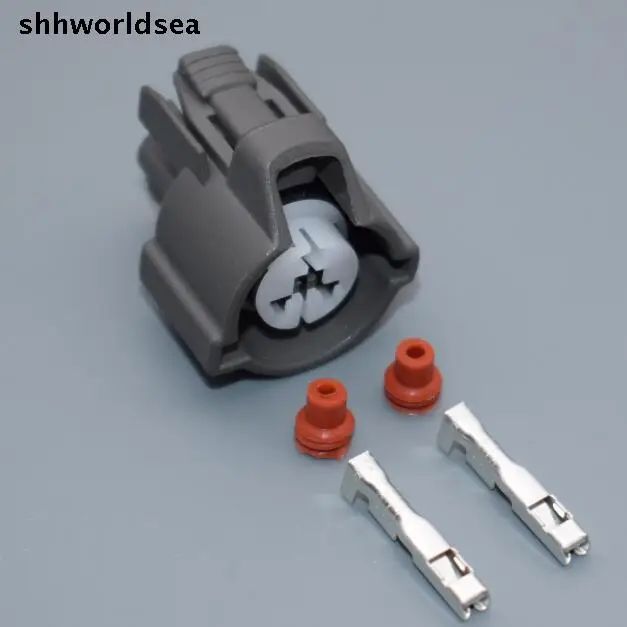 

shhworldsea 2 way 2 Pin Female Fuel Injector Motorcycle Connector 6189-0533