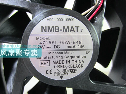 Wholesale: original 4715KL-05W-B49 A90L-0001-0509 24V0.46A 120*120*38 FANUC three line fan