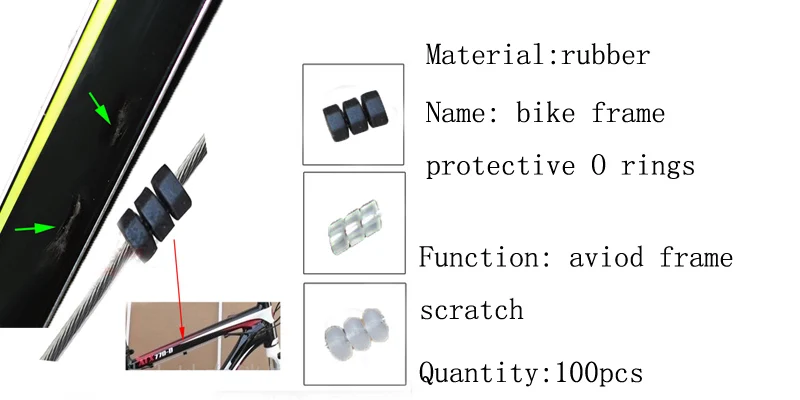 MTB mountain bike C U S clip tips derailluer shifter inner line adjust brake outer cable guide road bike inner cable bike part