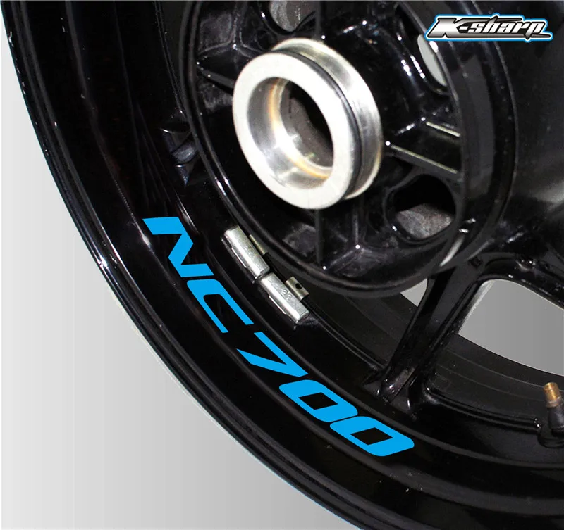 New Motorcycle tire reflective sticker creative wheel rim logo decal moto Decorative accessories For Honda NC700