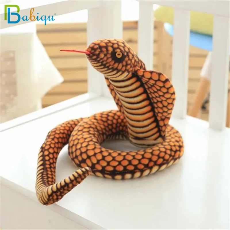 Juguete de peluche de serpiente de Cobra y Python para niños, muñeco de peluche suave del zodiaco, regalo divertido para niños, juguetes de fiesta, 1 unidad, 110/130cm