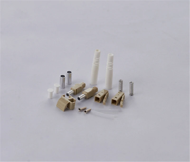 1000 шт. комплекты оптоволоконных дуплексных соединителей LC с зажимным кольцом, предварительно собранный APC SM MM OM3 OM4 3,0 2,0 0,9 мм ftth LC, соединител...