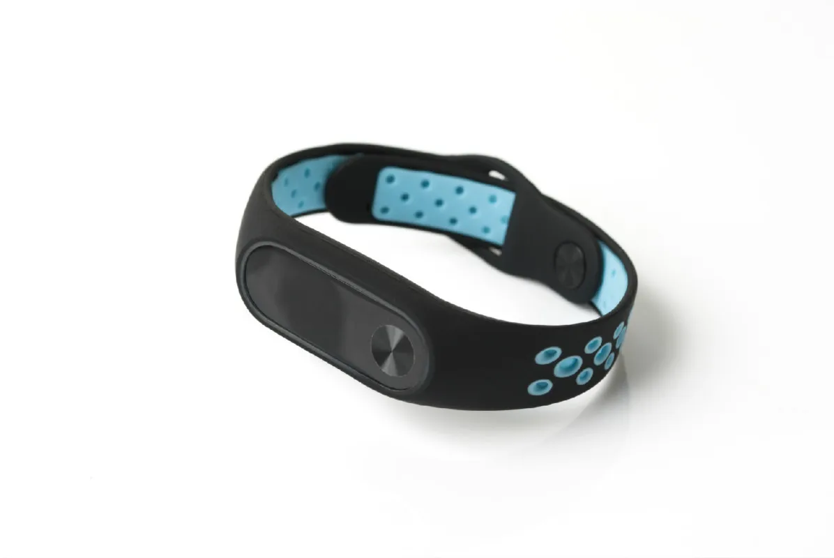 新カラフルなシリコーンリストストラップブレスレットダブルカラー交換用オリジナルmiband 2 xiaomi miバンド2リストバンド