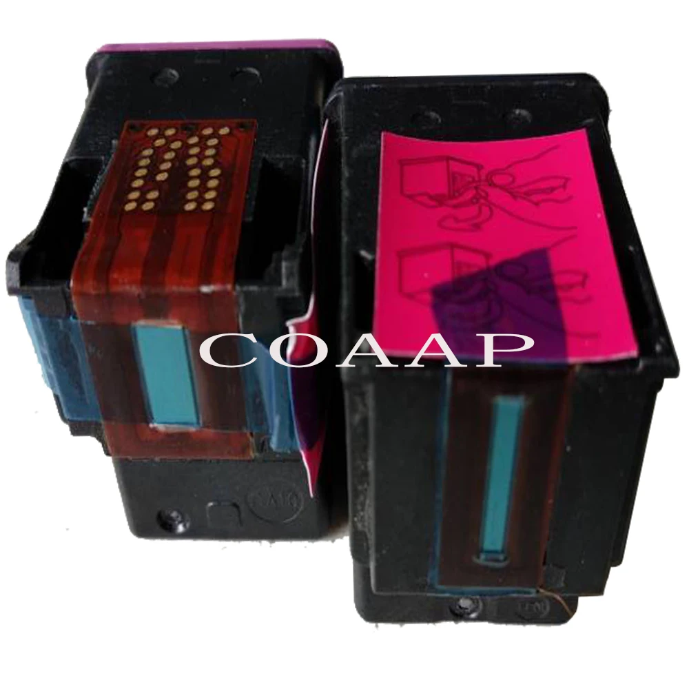 COAAP 3 Pack ink Cartridge Replacement for HP 60XL 60 XL High Yield D8J61BN CC641WN CC644WN (2 Black, 1 Tri-Color)