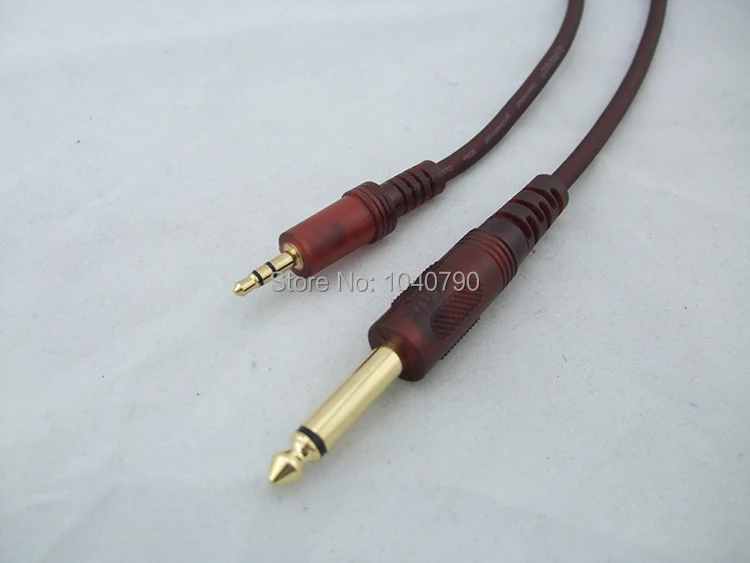 6.5/6.3 to 3.5 dual channel   3.5 stereo to 6.35/6.5 mono Audio line Audio and video signal cable 1M 3.2ft