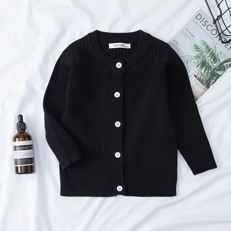 High Quality Girls Cardigan Baby Children Knitted Cardigan Sweater Boys Girls Candy Color Clothing Kids Spring Autumn Outer Wear