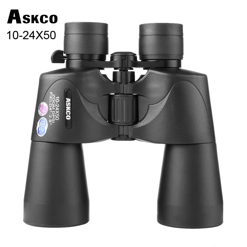 

Powerful Zoom 10-24X50 Waterproof Binoculars Wide-angle Telescope Low Light Night Vision Long Range Spyglass For Hunting Camping