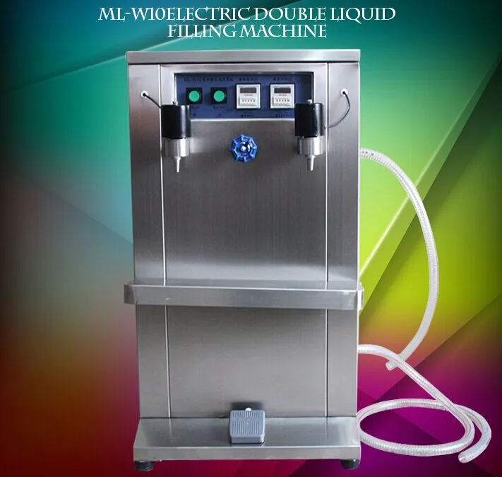 Macchina di rifornimento liquida della doppia testa di ML-W10, macchina di rifornimento liquida elettrica della pompa di aspirazione, macchina di rifornimento liquida della pompa di autoadescante