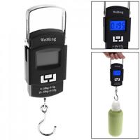 WeiHeng WH-A08 50kg LCD Dual Accuracy Portable Electronic Scale Support Temperature Measuring with Hanging Hook / Backlight