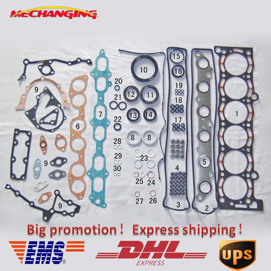 For TOYOTA SUPRA CROWN SOARER Coupe 7MGE 7MGTE 3.0L Engine Rebuild Kits Full Gasket Set Engine Gasket Set 04111-42033 50127500