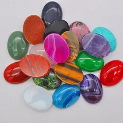 30x22MM Tigereye/Crystal/Rhodonite/Amethyst/ Aventurine/Brazilian Sodalite/Sandstone/Black Agate Oval Cabochon CAB (2pcs/lot)