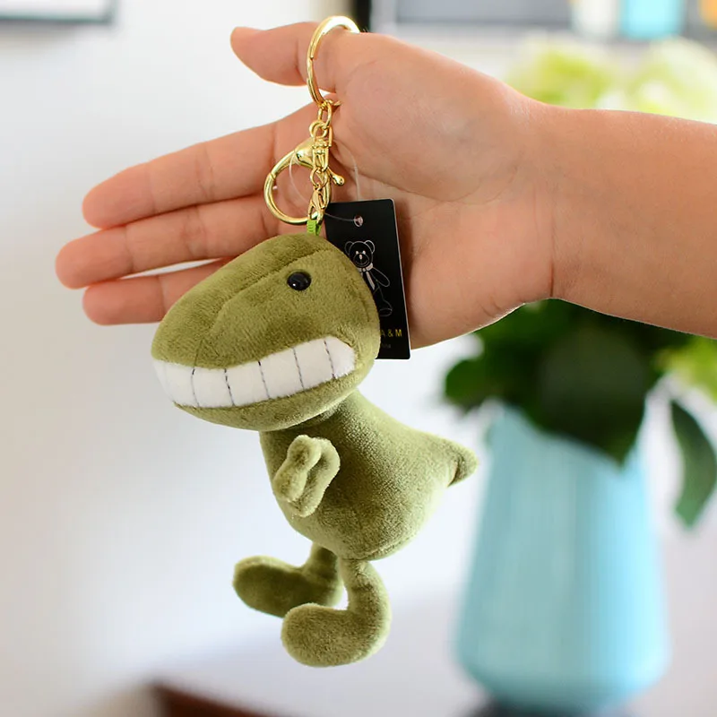 Nette Cartoon Zahn crocodile Tier Plüsch Spielzeug Keychain Rucksack keychain 15cm Kleine Geschenk