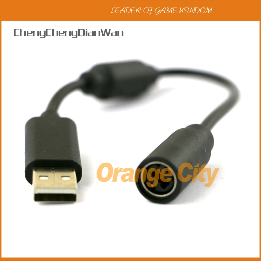 ChengChengDianWan 30pcs/lot USB Breakaway Connection Cable Cord Adapter for xbox360 Xbox 360 Wired Controller Cable