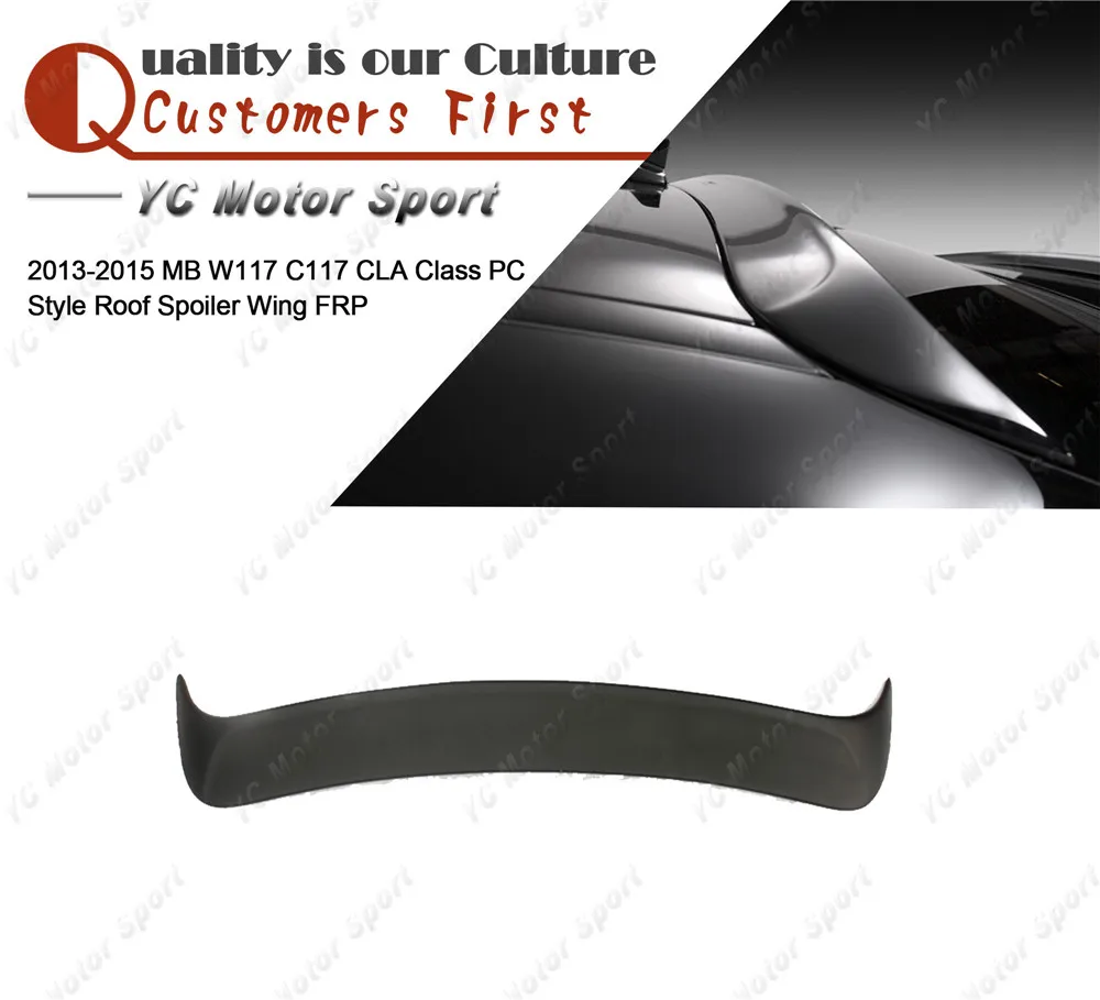 Car Accessories FRP Fiber Glass Roof Spoiler Fit For 2013-2015 MB W117 C117 CLA Class W117 Roof Spoiler Wing