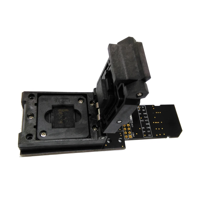 3 IN 1  eMMC153/169 eMCP162/186 eMCP221 Test Socket Reader  Clamshell BGA153 BGA169 BGA162 BGA186 BGA221 Data Recovery 14x18mm