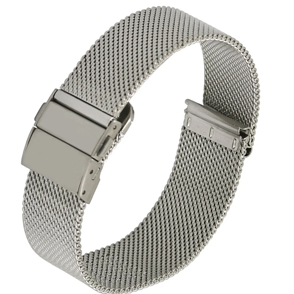 Hochwertiges Edelstahl-Armband, Milanaise-Armbanduhrarmbänder, 2019, neue langlebige goldene Uhrenarmbänder, Uhrenzubehör