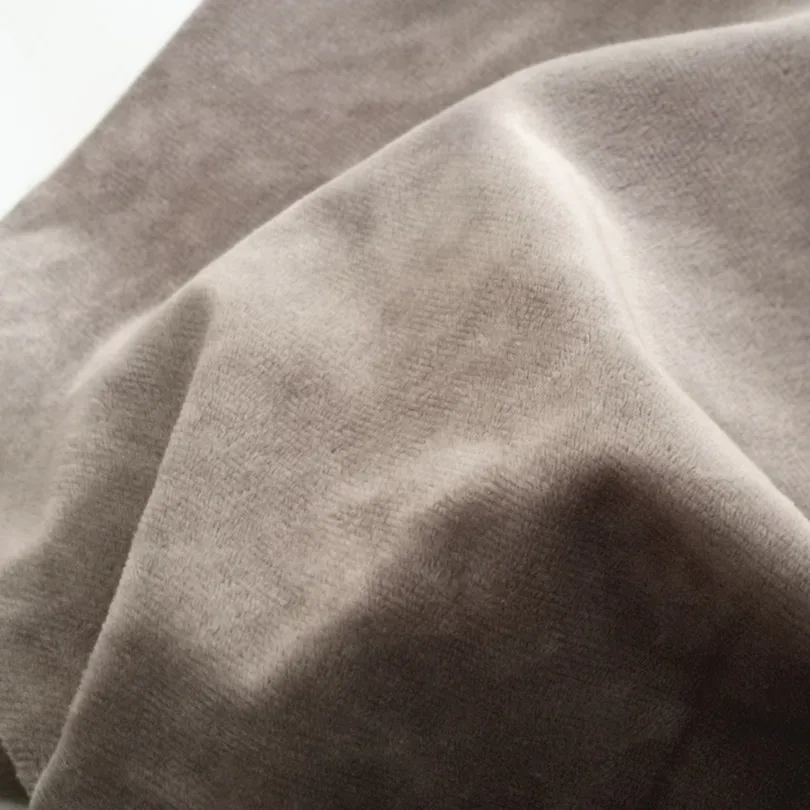 Brown Soft Faux Fleece Fabric Polyester Fleece Cloth Tricot Velvet Brushed Fabrics for Patchwork  Sew  Doll Stuffed Toys Cloth