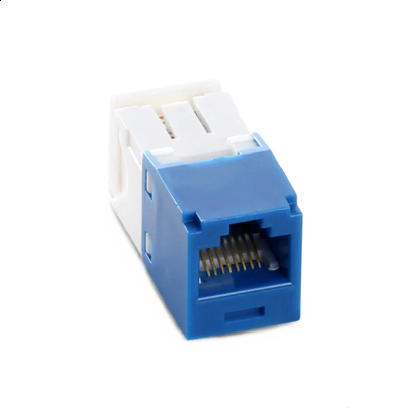 

UTP RJ45 Network Cable Cat6 Information Module Jack 180degree Female Ethernet Cable Keystone Jack