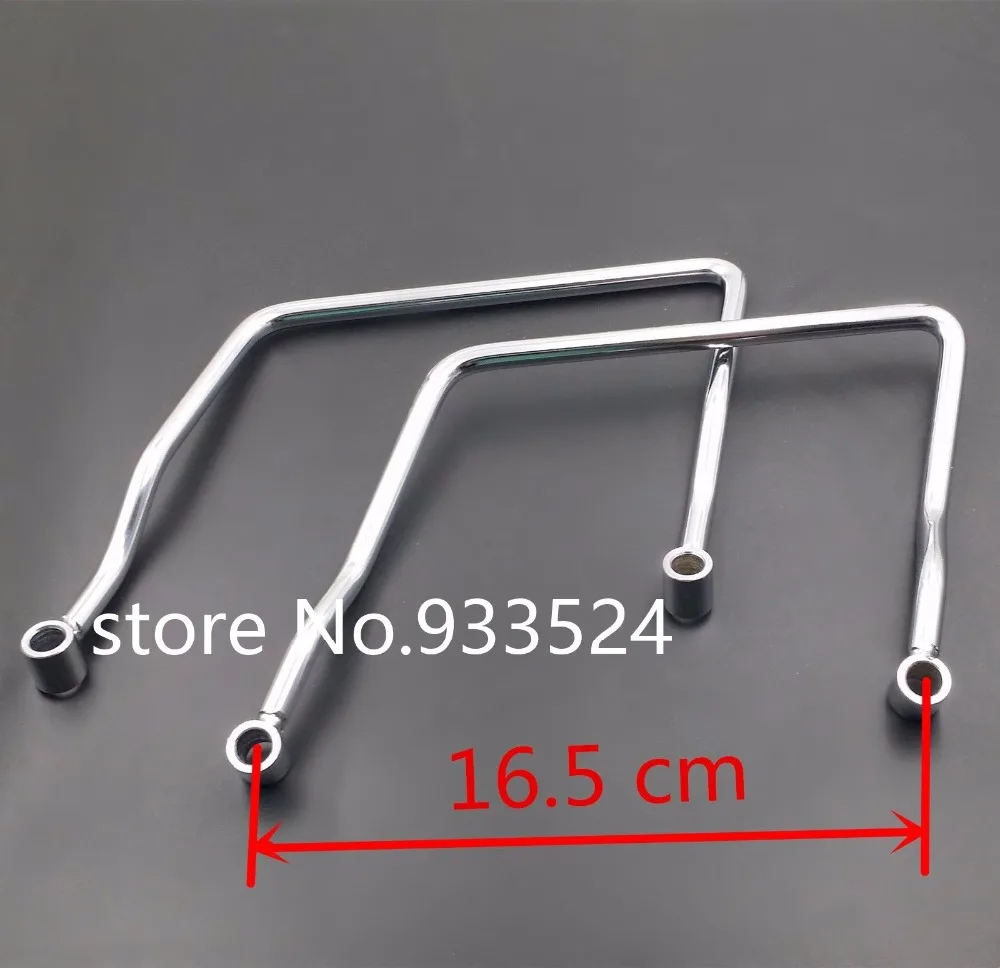 Metal 16.5 cm Saddle bag Support Bar Mount Brackets For Honda Shadow ACE 750 VT750 VT400 Motorbike