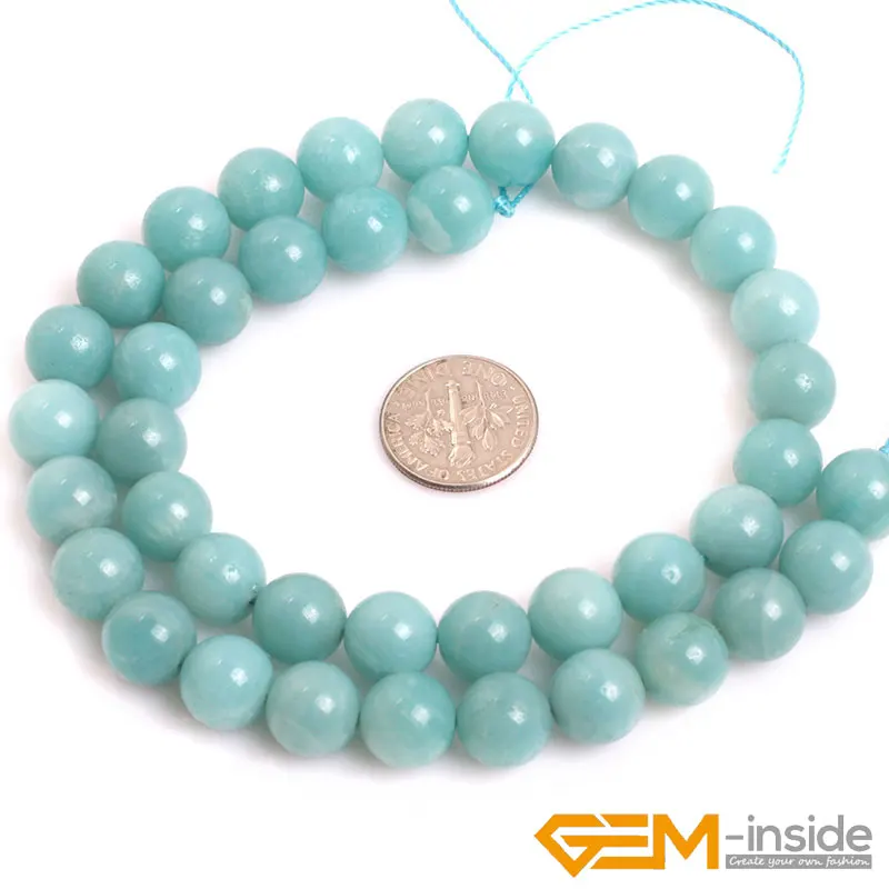 AAA Grade Blue Amazonite Stone Natural Stone Beads DIY Loose Bead For Jewelry Making  Strand 15 Inches Wholesale!