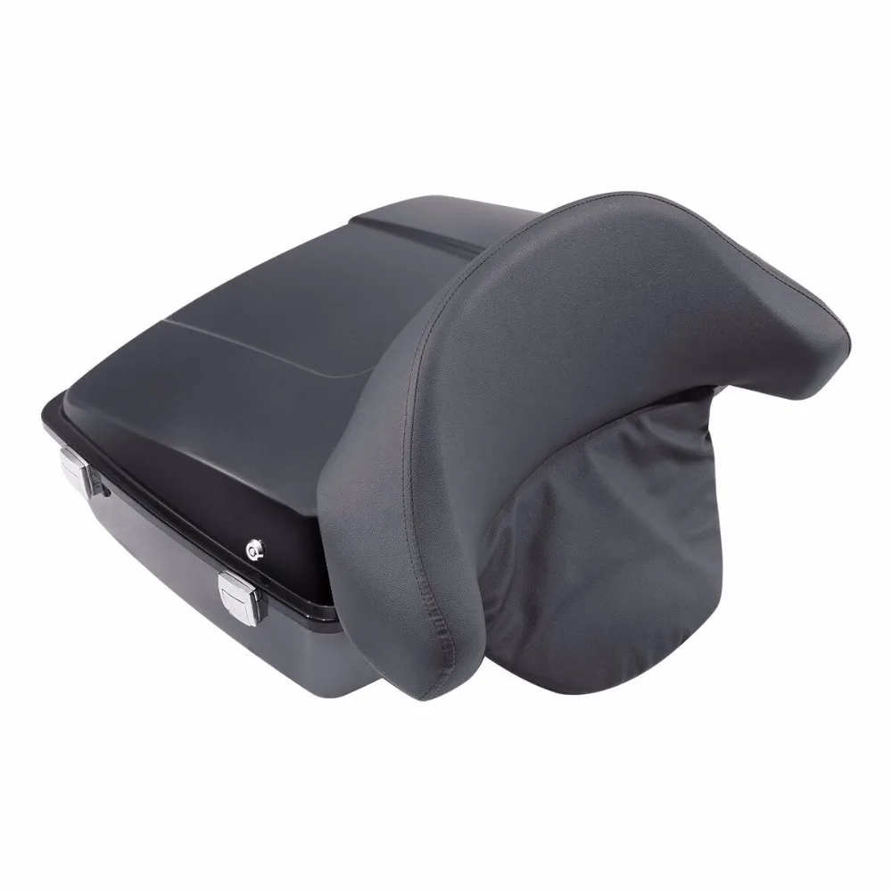 

Motorcycle Chopped Trunk Backrest Pad For Harley Touring Road King Street Glide 1997-2013