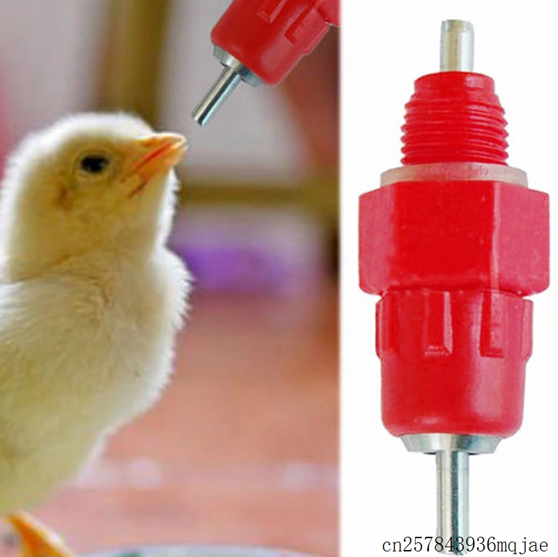 

500pcs Chicken Bird Feeder Nipple Drinker Feeder Chicken Drinkers Water Nipple Waterer